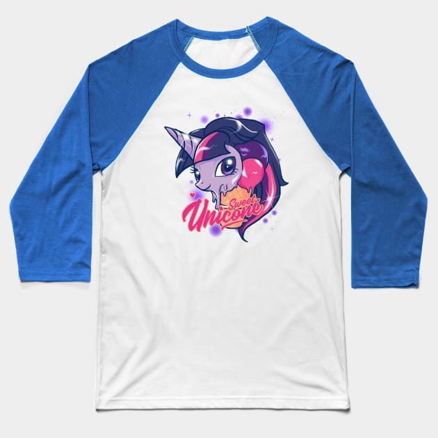 sweet unicone Baseball T-Shirt by spoilerinc